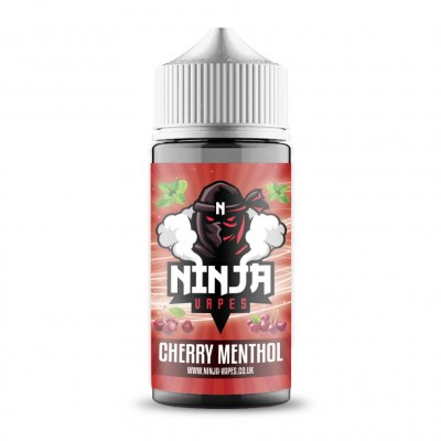 Ninja Vapes E-Liquid  Cherry Menthol 100ml Shortfill