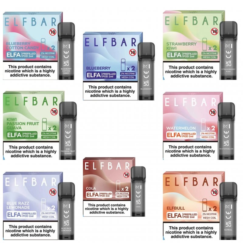 Elf Bar ELFA Prefilled 2ml E-Liquid Pods