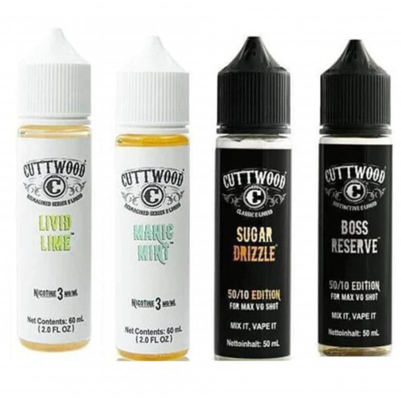 Cuttwood E-liquid 50ml Shortfills