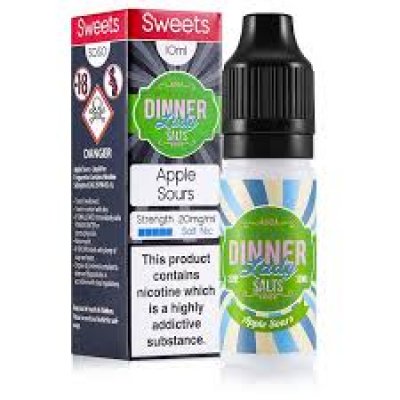 Dinner Lady Nic Salt Apple Sours 10ml