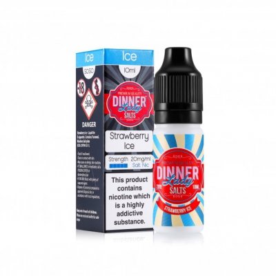 Dinner Lady Nic Salt Strawberry Ice 10ml