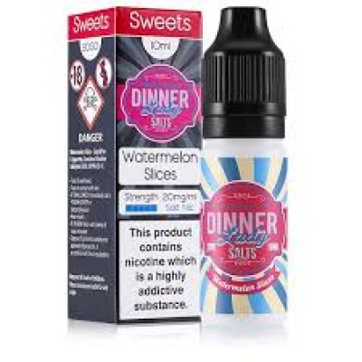 Dinner Lady Nic Salt Watermelon Slices 10ml