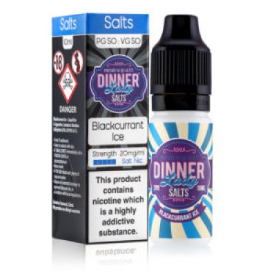 Dinner Lady Nic Salts Blackcurrant Ice 10ml