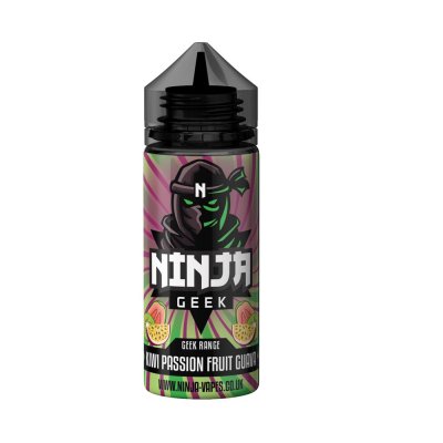 Kiwi Passion Fruit Guava Geek Range E-liquid 100ml Shortfill