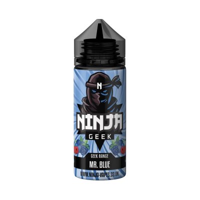 Mr Blue Geek Range E-liquid 100ml Shortfill