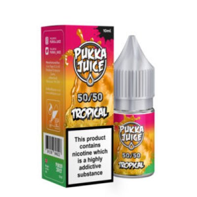 pukka juice,e liquid tropical,Tropical ,Pukka Juice 50 50,Pukka Juice E Liquid Tropical 10ml,pukka juice vape juice,pukka juice reviews