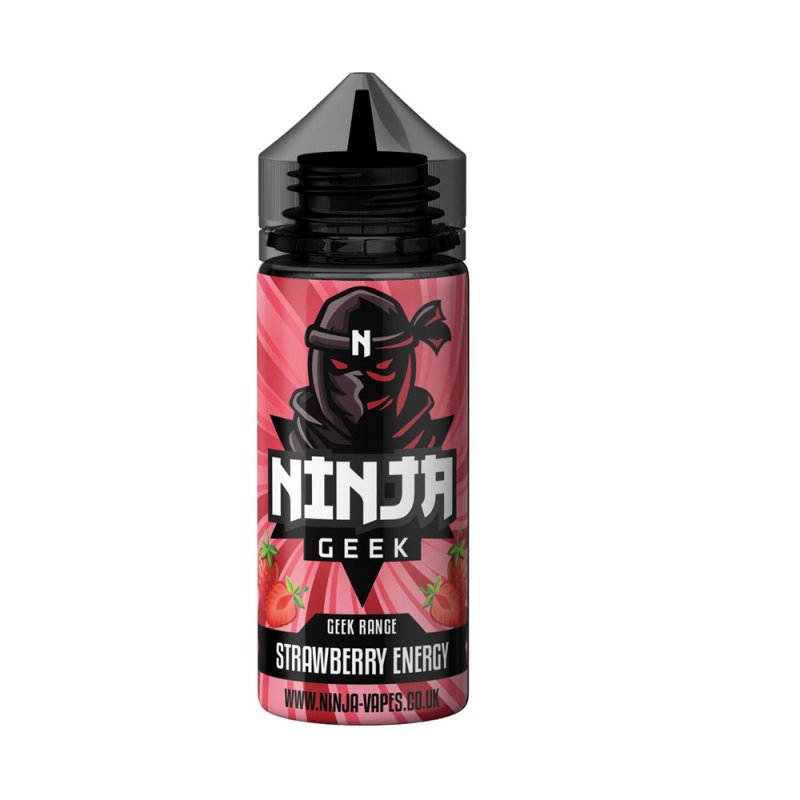 Strawberry Energy Geek Range E-liquid 100ml Shortfill