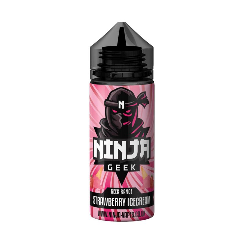 Strawberry Ice-cream Geek Range E-liquid 100ml Shortfill