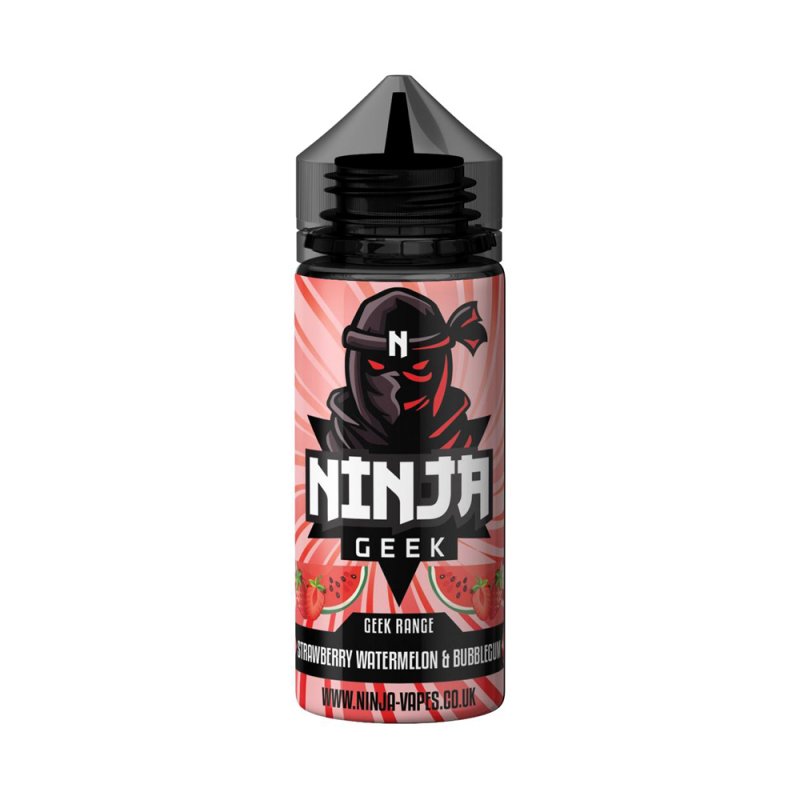 Strawberry Watermelon and Bubble Gum Geek Range E-liquid