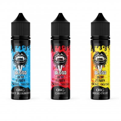 V Blood 50ml E Liquid 50/50 PG/VG Shortfill