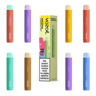 Vozol Star 600 Puffs Disposable Vape - 4.49£ Only