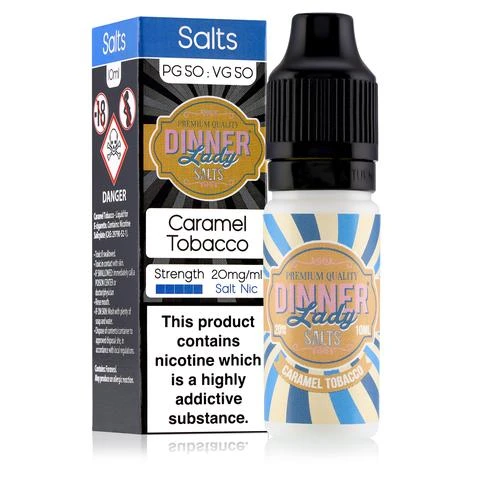 Dinner Lady Nic Salt Caramel Tobacco 10ml